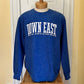 Down East LS Crew-Neck Oversized Corded Top, Royal/White