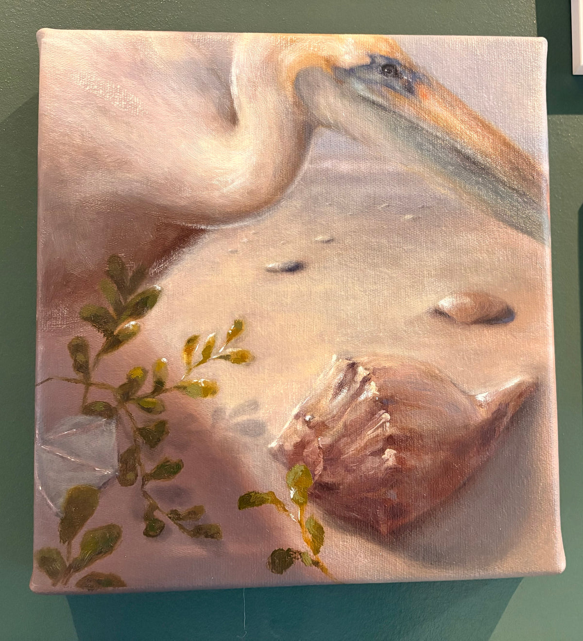 "Moment with a Pelican" by Emily Morta