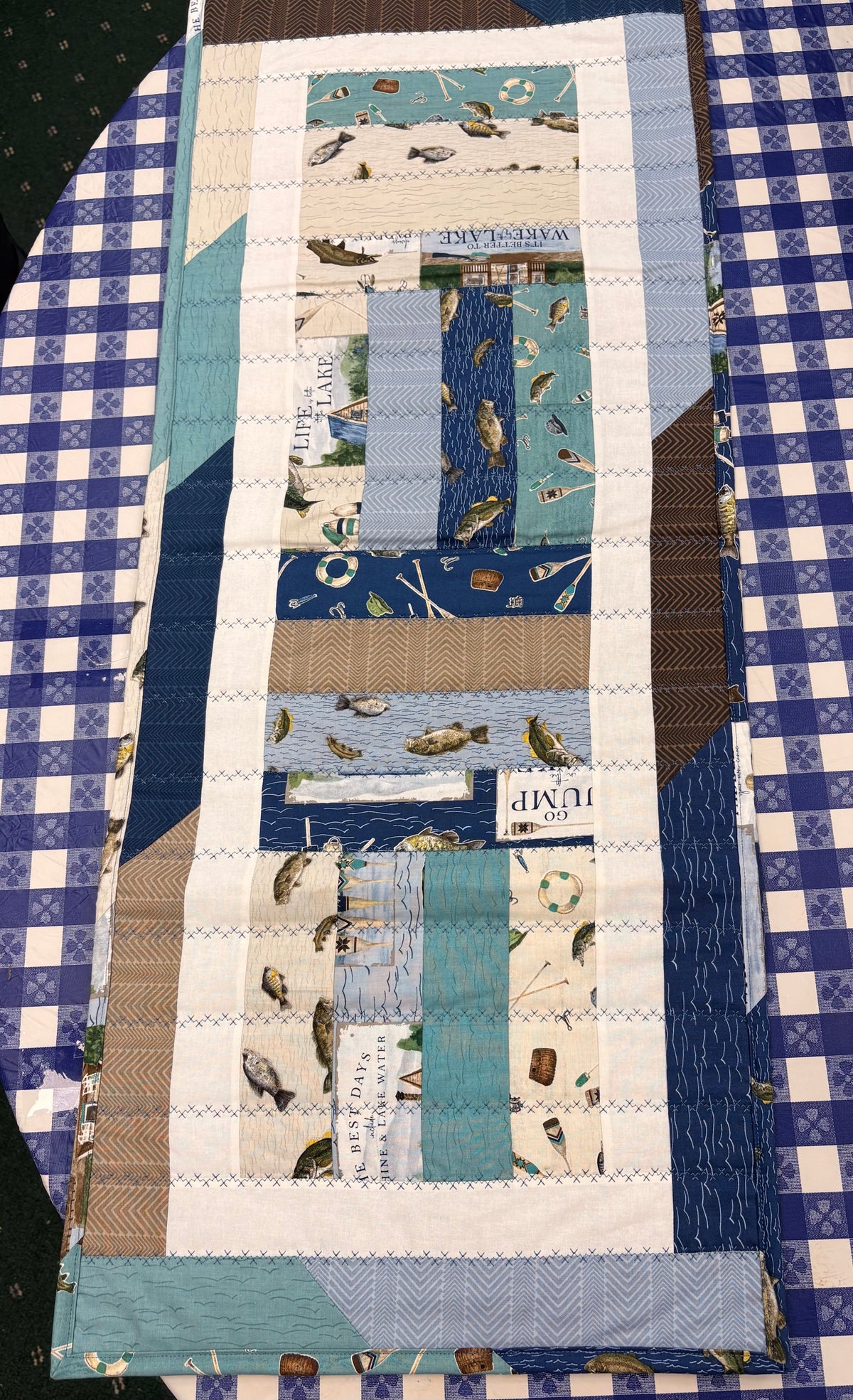 Quilted Table Runner by B. Willis