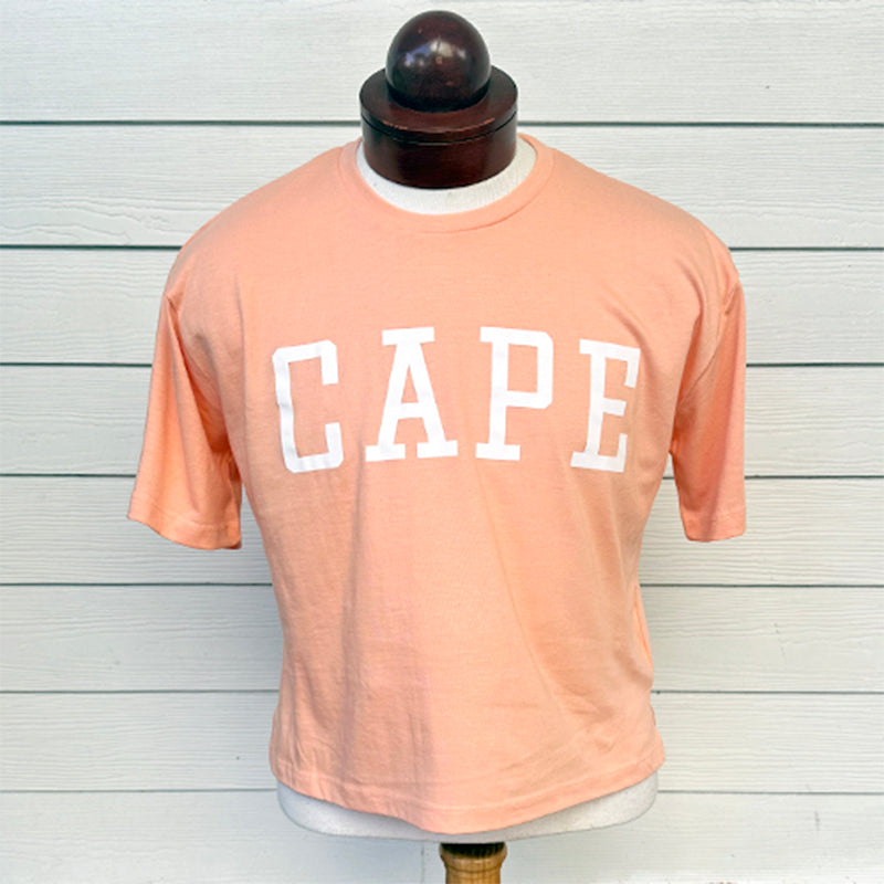 Coral "CAPE" Motley Waist-Length Tee