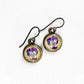 Pansy Earrings - Bronze Short Wire