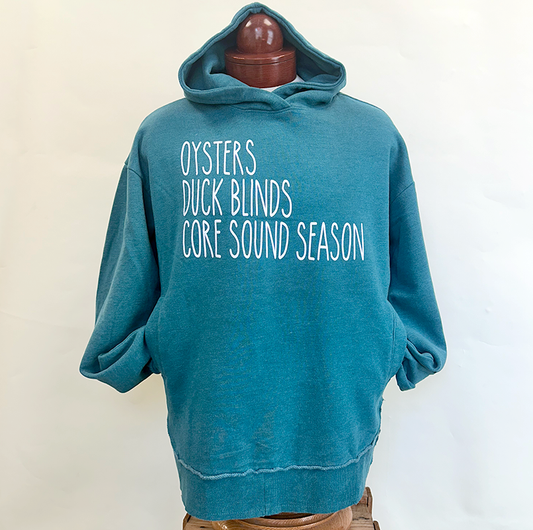 Favorite Things Hooded Sweatshirt in Emerald/White