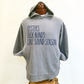 Favorite Things Hooded Sweatshirt in Grey/Navy