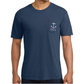 SS Tee Harkers Island Two Words, True Navy (w/ Pocket)