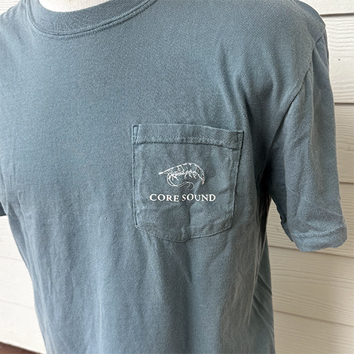 SS Trawler T-Shirt w/Pocket Ice Blue
