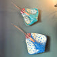 SH "Stingray Collection" Fused Glass and Copper