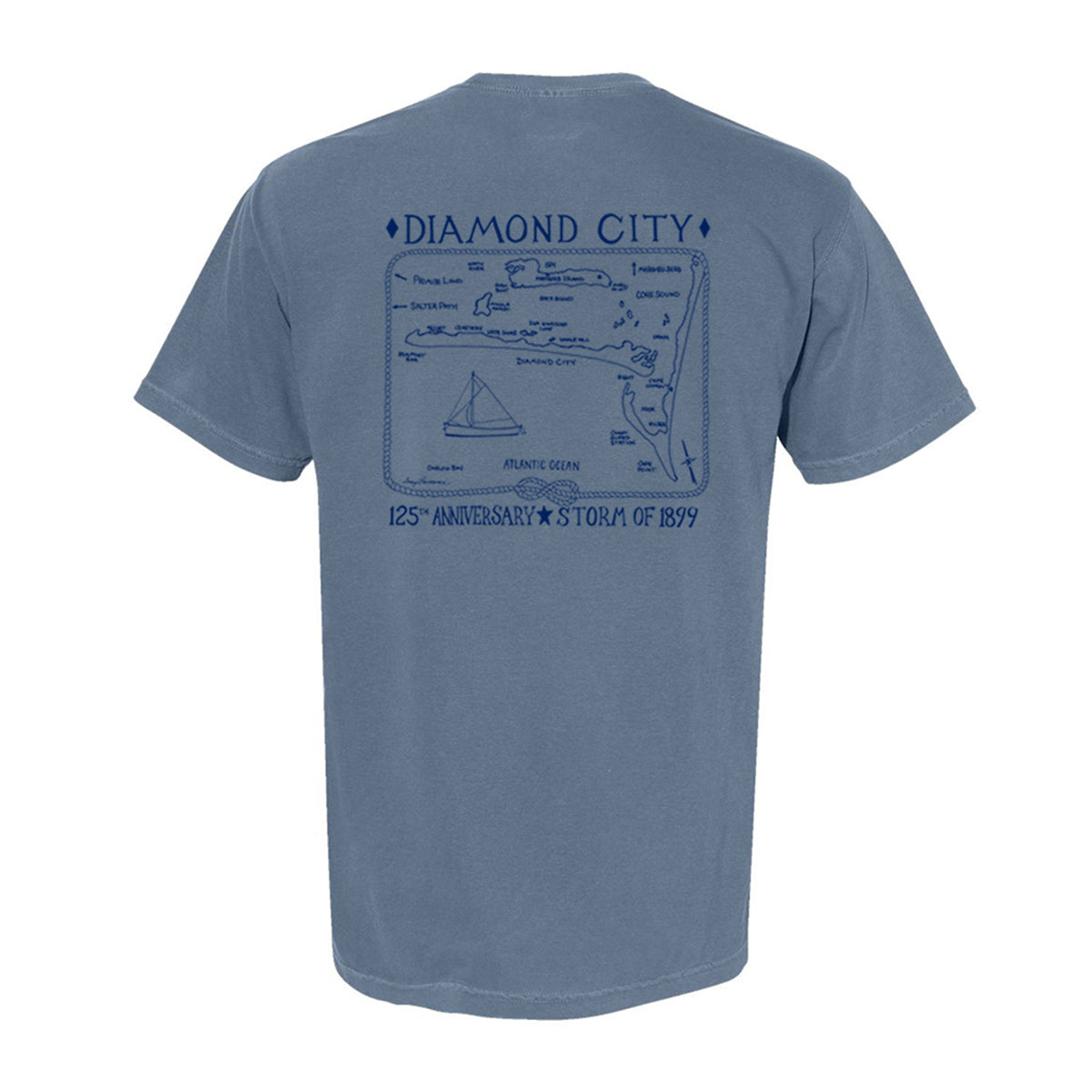 Diamond City SS Tee Shirt - Blue Jean