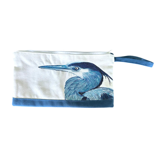 Heron Wristlet Clutch Bag
