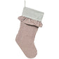Ticking Stripe Stocking w/ruffle