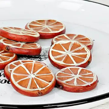 Faux Orange Slices Bag of 12