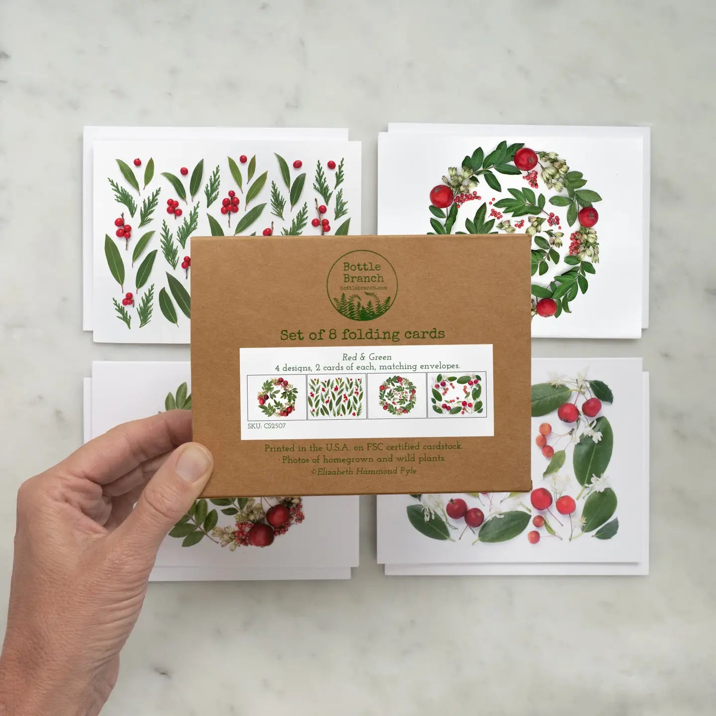 Carde Set - Red & Green