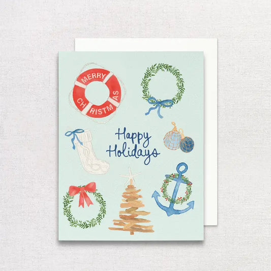 Coastal Christmas Greeting Card