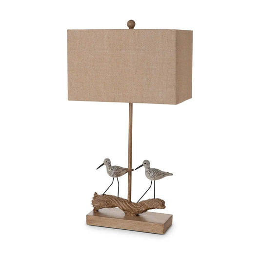 Beach Birds, Set 0f 2, Coastal Table Lamps w/3-Way Switch