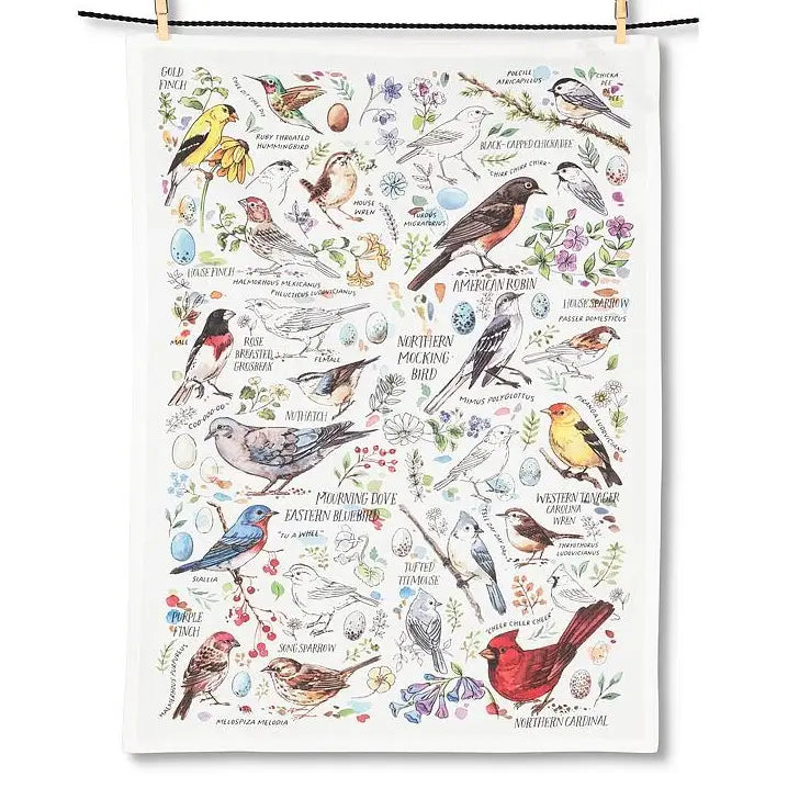 Bird medley towel