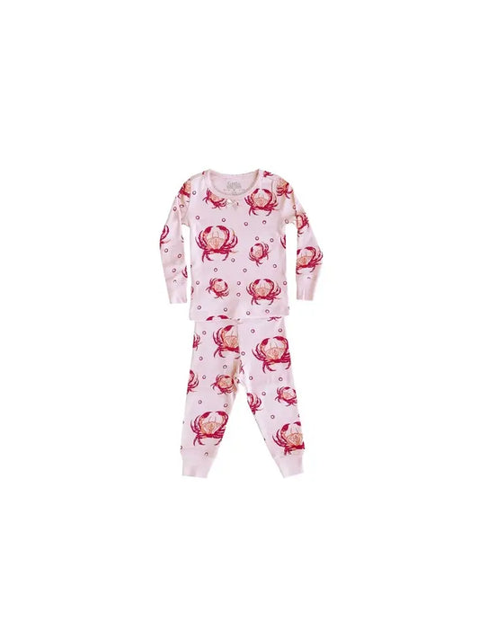 Pink Crab Pajamas 3T