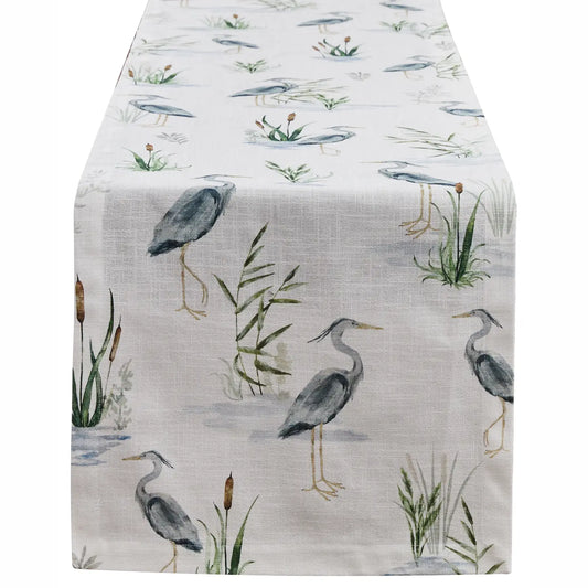 Blue Heron Table Runner 54" L