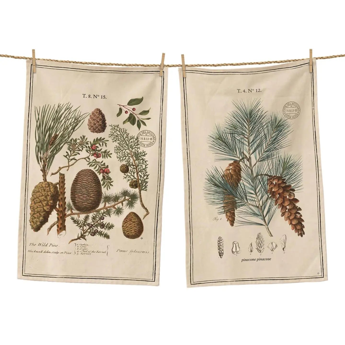 Tea Towels - Winter Botanical (Set of 2)