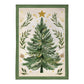 Christmas Tree with Acorn Burlap House Flag