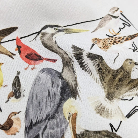 NC Birds Tea Towel