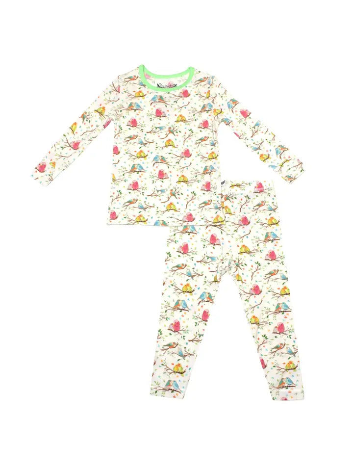 Love Birdees Long Sleeve Pajama Set