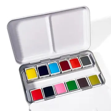 Watercolor Set-travel friendly-12 colors