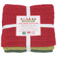 Homespun Holiday Christmas Dishcloths set of 3