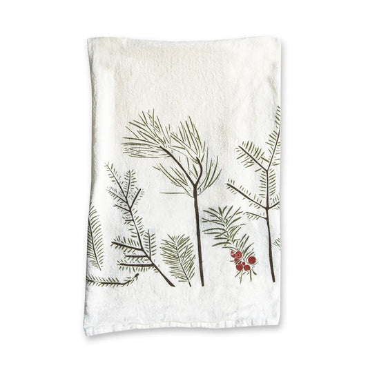 Kitchen Tea Towel Conifers (Wisdom)