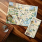 NC State Map Kitchen Towel