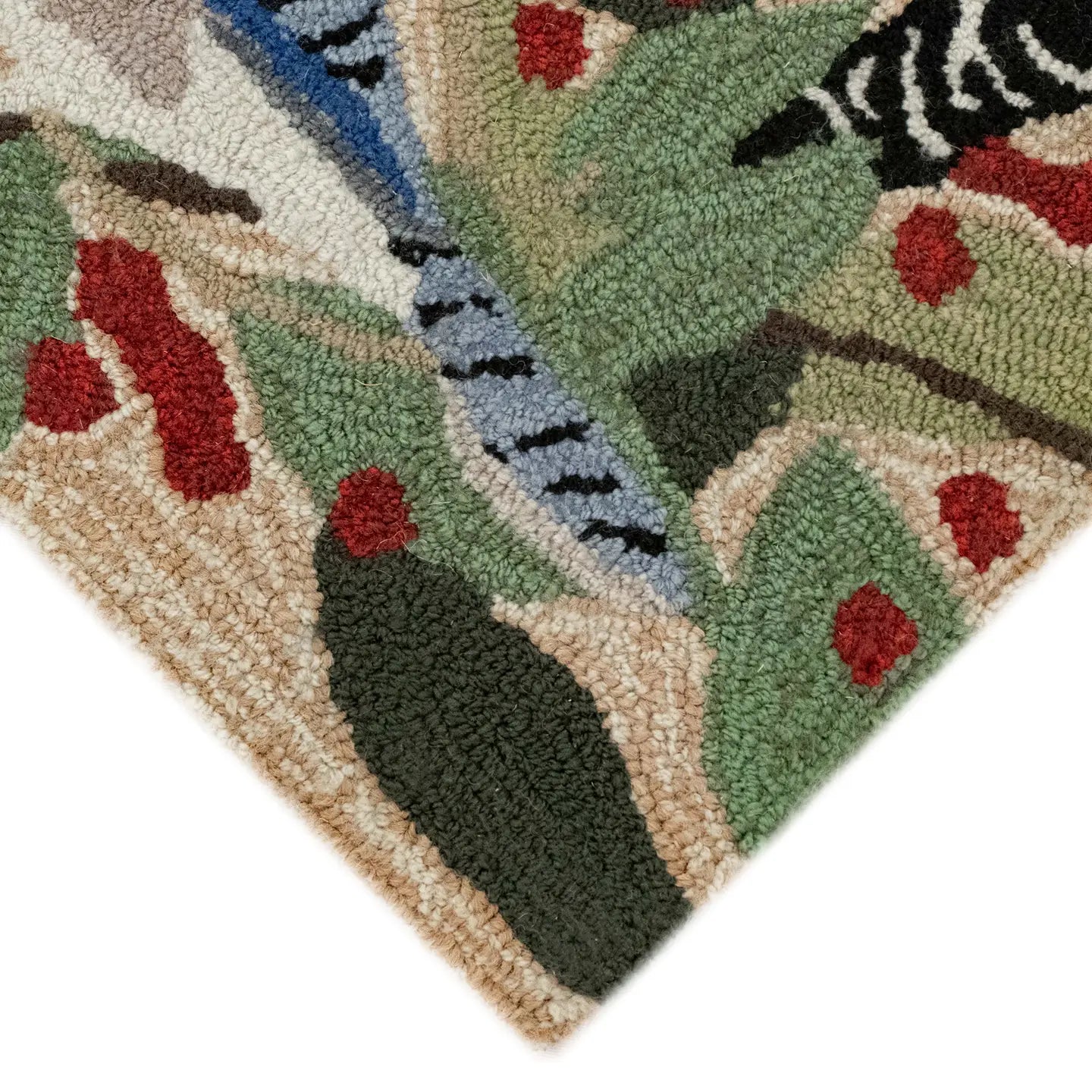 Front porch Bird Border Indoor/Outdoor Rug 1'8"x2"6"