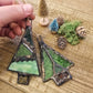 Stain Glassed Tree Ornament