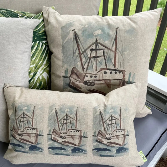 Shrimp Boat Pillow