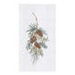 Christmas Pinecone Swag Kitchen Towel