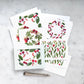 Card Set - Red and Green