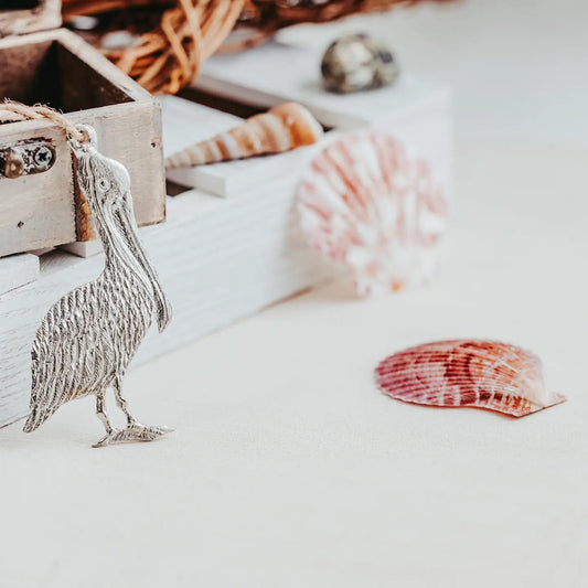 Nautical Ornament-PELICAN / pewter