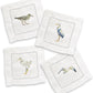 Sea Birds Mixed Linen Cocktail Napkin Set