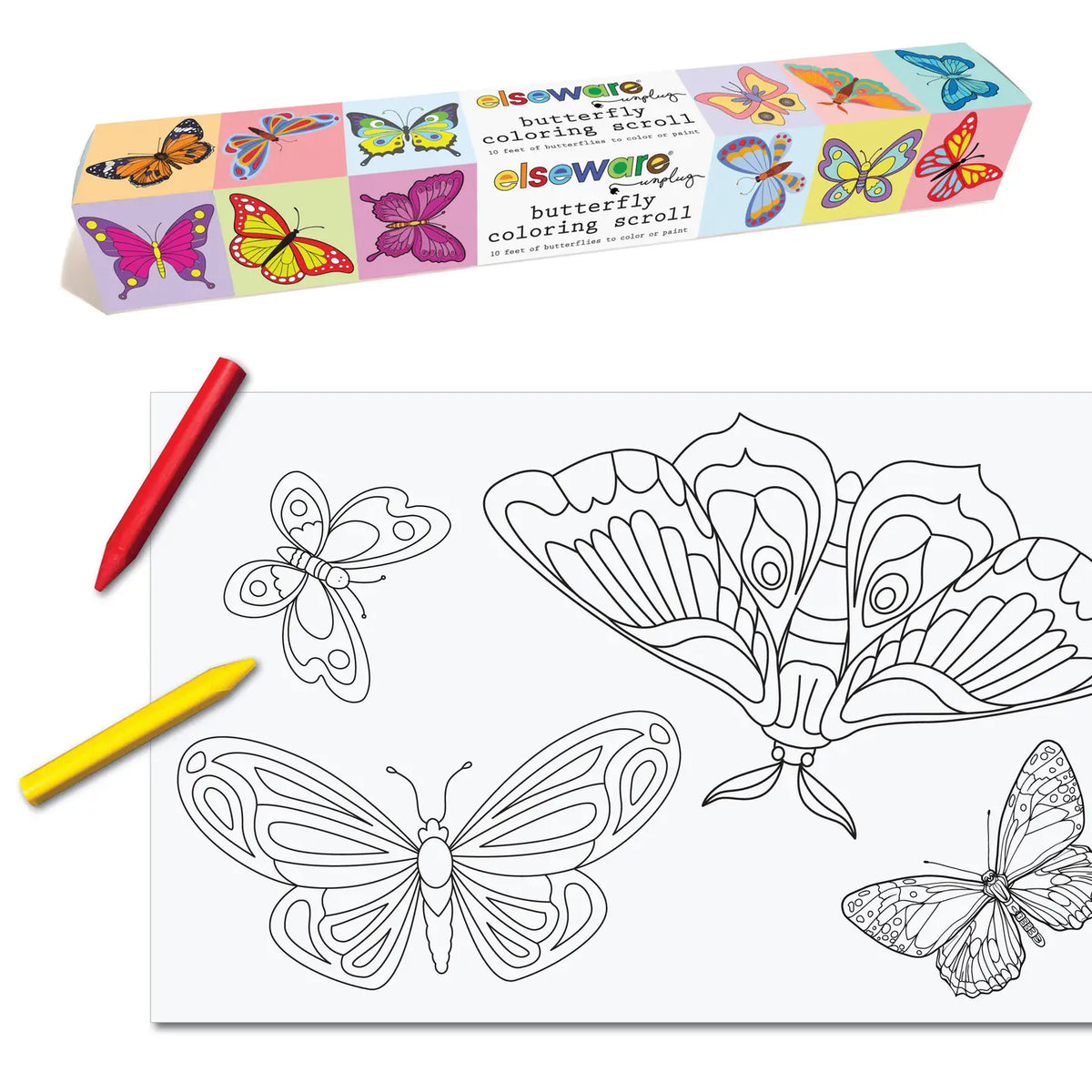 Coloring Scroll-Butterfly