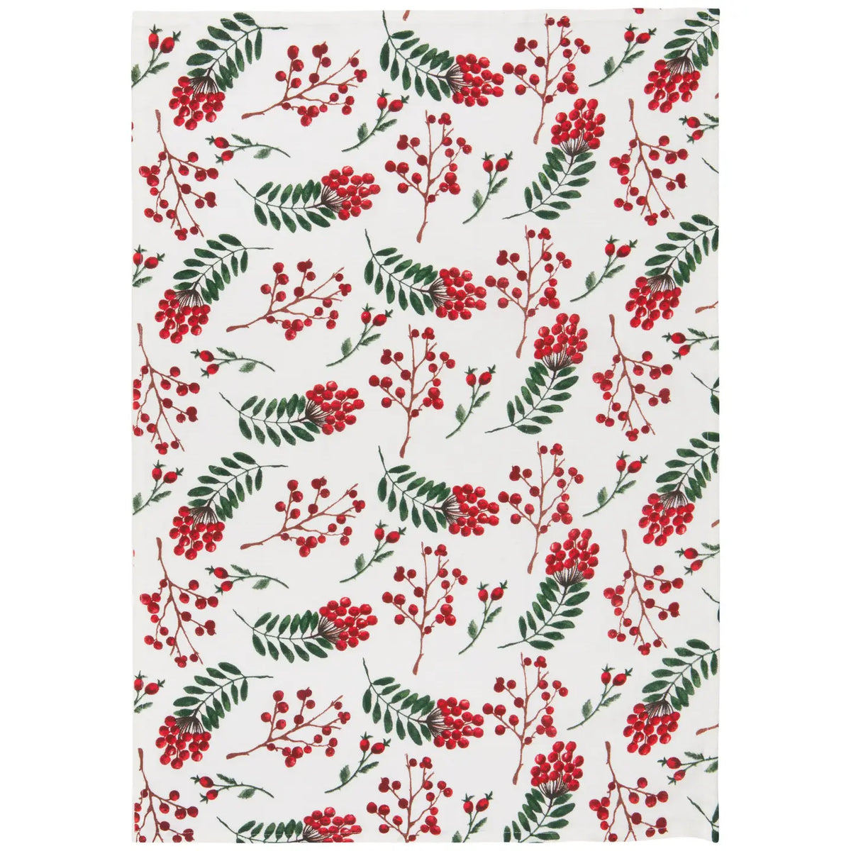 Winterberry Bakers Floursack Christmas Distowels, Set of 3