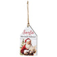 Vintage Santa Believe Wooden Tag