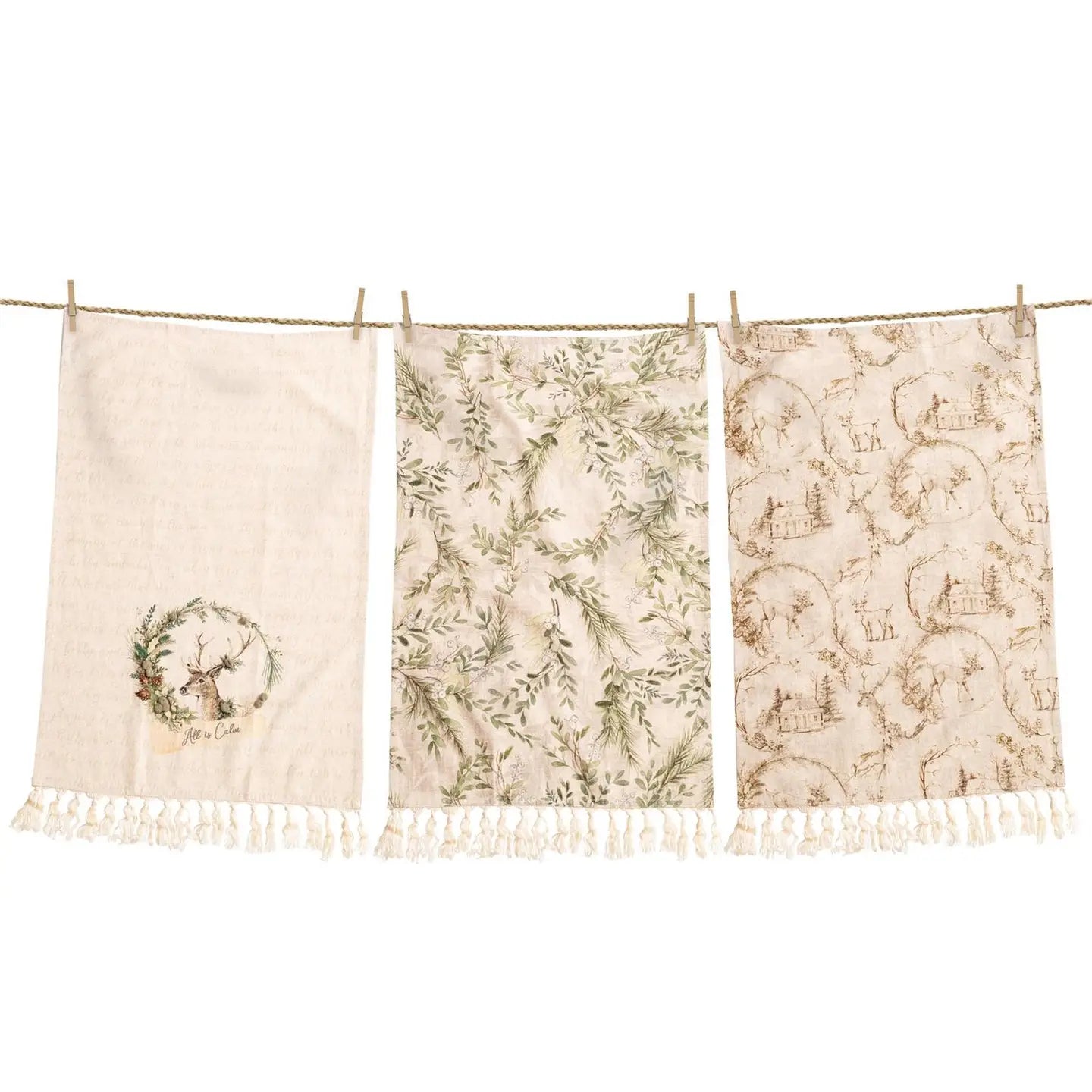 Tea Towels - Holly and Ivy