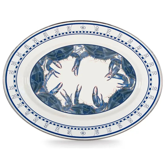 Blue Crab Oval Platter