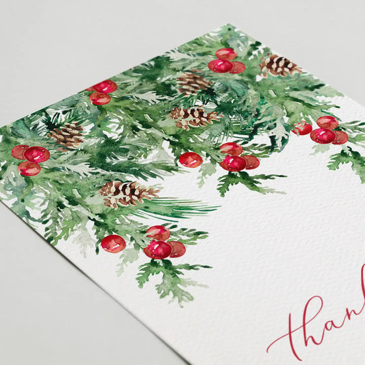 "Thank You" Greenery Greeting Card