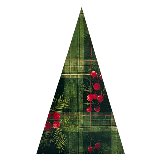Farmhouse Wood Christmas Trees Flannel Christmas 2025