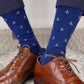 Men's Anchor Socks Navy/White One Size Fits All