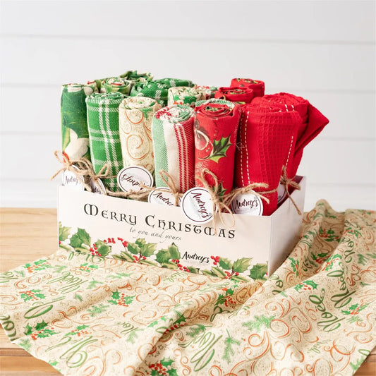 Tea Towels - Assorted Vintage Christmas