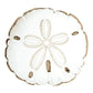 Sand Dollar Shaped Pillow - Beige/White