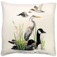 Water Birds Pillow 18X18