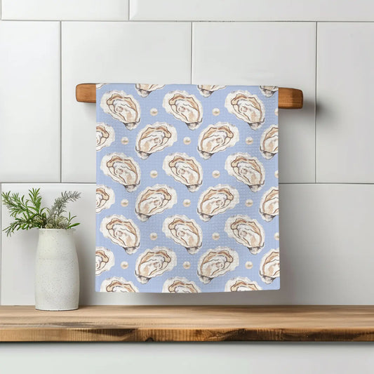 Blue Pearl Oyster Shell t towel