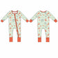 Crab Trap Christmas Zipper Onesie