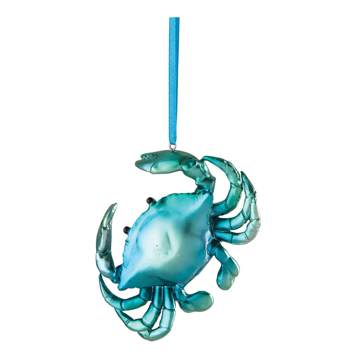 Christmas Iridescent Blue Crab Ornament