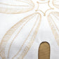 Sand Dollar Shaped Pillow - Beige/White